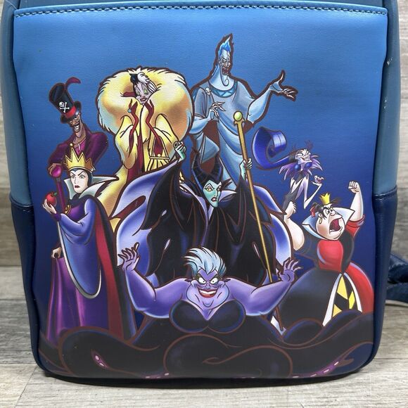 Loungefly Disney Villains Maleficent, Ursula Full Cast Mini Backpack NWT main image 7